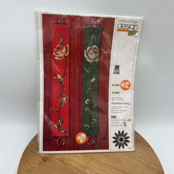 Oehlenschläger Other - This is an Oehlenschläger Design OOE Roses Bellpull counted cross stitch kit New
